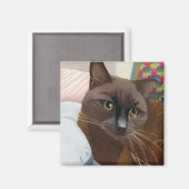 チョコレート猫 マグネット (正面/裏面)