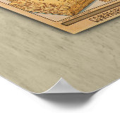 チョコレート理想的ヴィンテージフランスの飲料 ポスター (角)