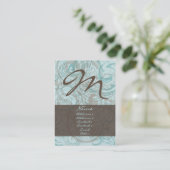 チョコレート真新しいぽっちゃりした名刺 名刺 (スタンド正面)