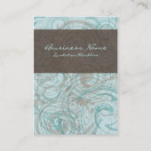 チョコレート真新しいぽっちゃりした名刺 名刺 (裏面)