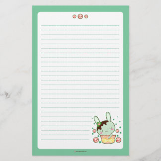 チョコレート真新しいトラッフルのバニー 便箋