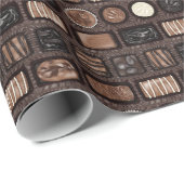 チョコレート箱ラッピング紙 ラッピングペーパー (ロールコーナー)