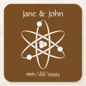 チョコレート紙コースター スクエアペーパーコースター (正面)