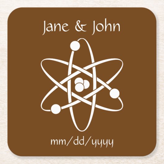 チョコレート紙コースター スクエアペーパーコースター (正面)