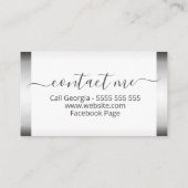 チョコレート結婚式の引き出物ベビーシャワー誕生日 名刺 (裏面)