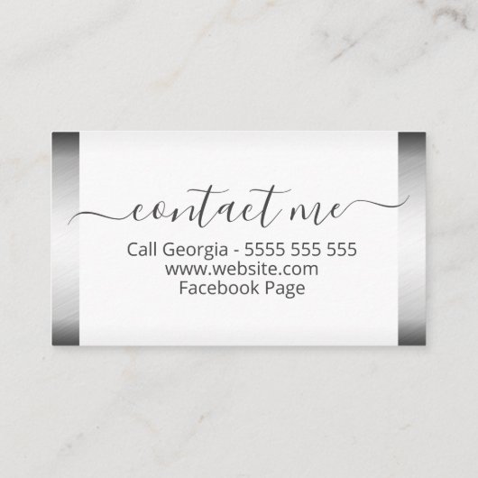 チョコレート結婚式の引き出物ベビーシャワー誕生日 名刺 (裏面)