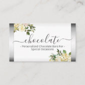 チョコレート結婚式の引き出物ベビーシャワー誕生日 名刺 (正面)