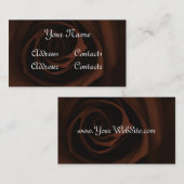 チョコレート色のばら色の名刺 名刺 (正面/裏面)