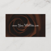 チョコレート色のばら色の名刺 名刺 (裏面)