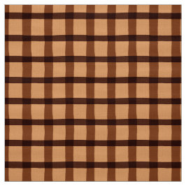 チョコレート色の格子縞パターン ファブリック