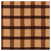 チョコレート色の格子縞パターン ファブリック (クローズアップ)