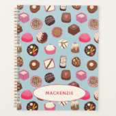 チョコレート菓子名前をカスタムする プランナー手帳 (正面)