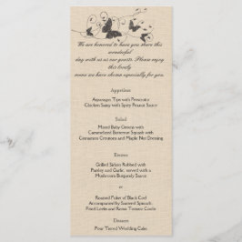 チョコレート蝶オンベージュ色結婚ズメニュー メニュー