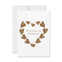 チョコレート蝶デザインブライデスメイド要求