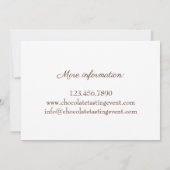 チョコレート試食のメンディアン作りイベント 招待状 (裏面)