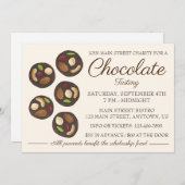 チョコレート試食のメンディアン作りイベント 招待状 (正面/裏面)