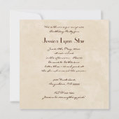 チョコレート誕生日のパーティの招待状による死 招待状 (裏面)