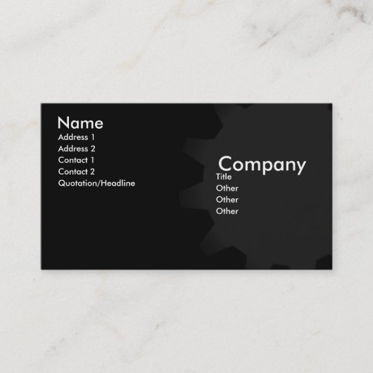 チョコレート都市 名刺 (正面)