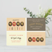 チョコレート金ゴールドブロンズイースターブランチ卵狩り 招待状 (スタンド正面)