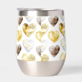 チョコレート金ゴールド白ハート (右面)