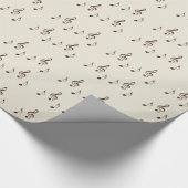 チョコレート音符ラッピング紙 ラッピングペーパー (角)