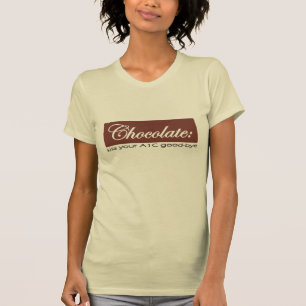 チョコレート-あなたのA1Cにさようなら接吻して下さい Tシャツ