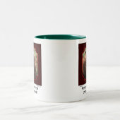 "チョコレート"くまのマグ引き渡して下さい ツートーンマグカップ (中央)