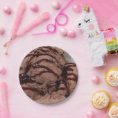 チョコレート・アイス・クリームの写真 ペーパープレート (パーティー)