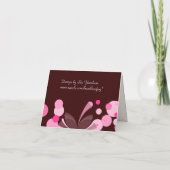 チョコレート・アンド・ピンク・招待状 招待状 (裏面)