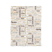 チョコレート、アーモンドおよび暗いチョコレート単語の雲