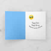 チョコレート・イースター・バニー・ユーモア シーズンカード (内部)