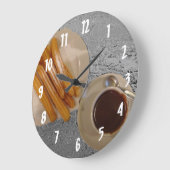 チョコレート·イ·チュロス ラージ壁時計 (傾斜)