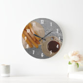 チョコレート·イ·チュロス ラージ壁時計 (ホーム)