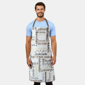 チョコレート エプロン (着用した状態)