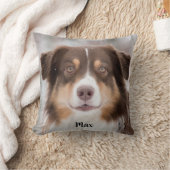 チョコレート・オーストラリア・シェパード・パピー・ドッグ クッション (ブランケット)