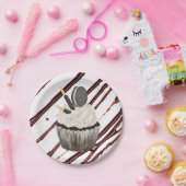 チョコレート+カップケーキ+ファッジ 紙皿 (パーティー)