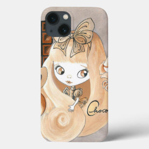 チョコレート・キャンディおよびバニーおよび女の子 iPhone 13ケース
