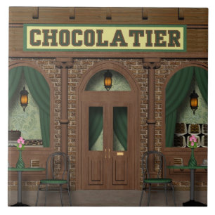 チョコレート・キャンディの店の漫画のタイル タイル