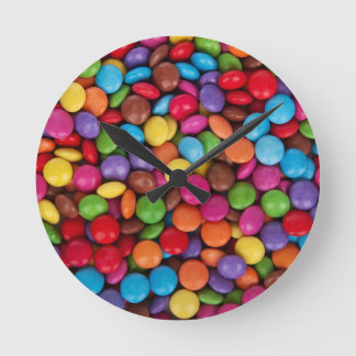 チョコレート・キャンディの菓子 ラウンド壁時計