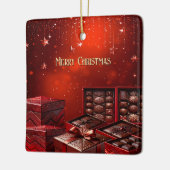 チョコレート+キャンディー+クリスマス+ホリデー+オーナメント セラミックオーナメント (左)