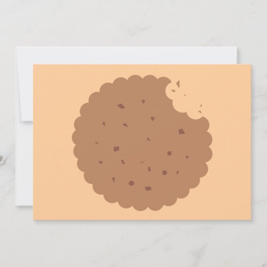 チョコレート·クッキー交換の招待 招待状 (正面)