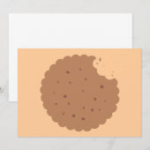 チョコレート·クッキー交換の招待 招待状 (正面/裏面)