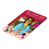 チョコレート、クラフト、コーヒーハンドおもしろいドロー マグネット (左側)