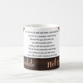 チョコレート、ココア、ココアのギフトのマグ コーヒーマグカップ (中央)