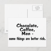 チョコレート・コーヒー・マン・サンプル・ハイ・リッチ ポストカード (正面/裏面)