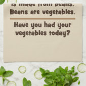 チョコレート、コーヒー、豆、野菜-ノベルティ キッチンタオル (折り畳み)