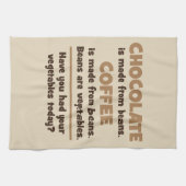 チョコレート、コーヒー、豆、野菜-ノベルティ キッチンタオル (横)