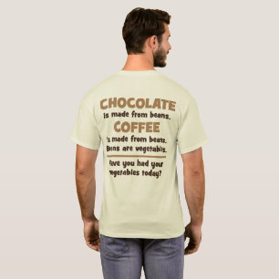 チョコレート,コーヒー,豆,野菜 – ノベルティ Tシャツ