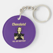チョコレート：サイズ キーホルダー (裏面)