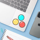 チョコレート シール (ノートパソコンとiPhone)